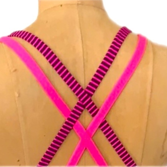 Lululemon Energy Power Luxtreme Strappy *RARE* Yoga Top Sz 4 Pink Raspberry Glo - Picture 9 of 11